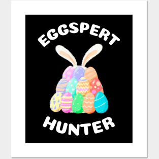 Eggspert Hunter Easter Egg Pile Posters and Art